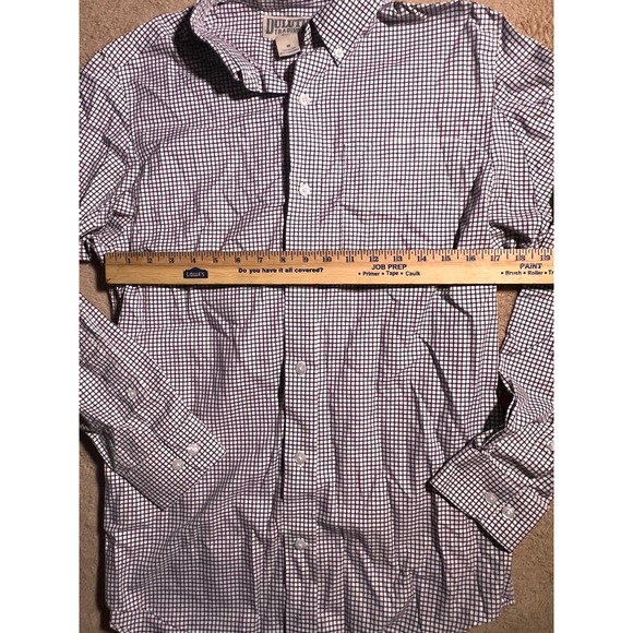 Duluth Trading Co Med Brown Flannel Slim Fit Plaid Button Down Long Sleeve (L) - Picture 6 of 6